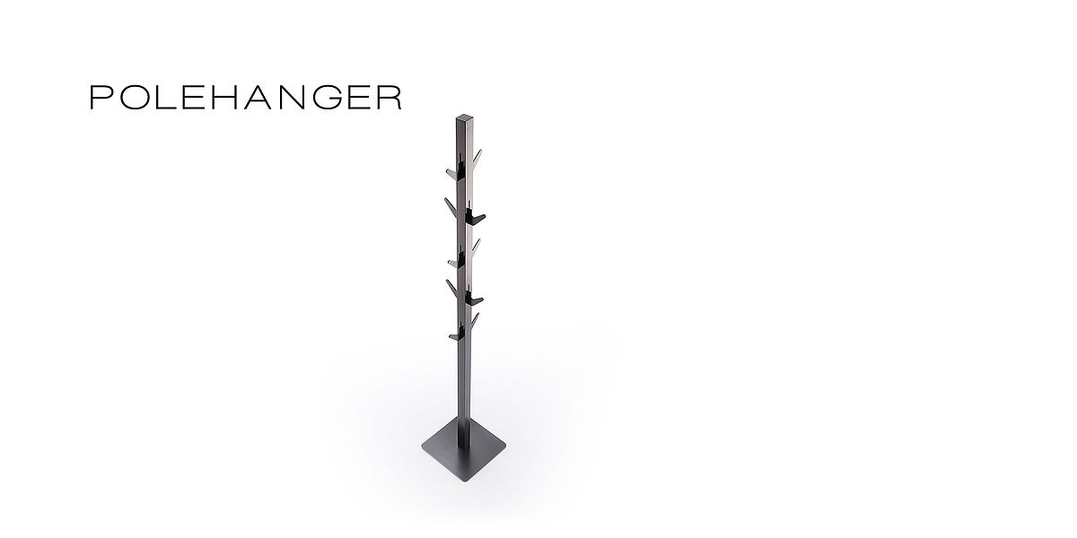 Polehanger portemanteau | design : Sebastian Hoek et Sascha Sartory
