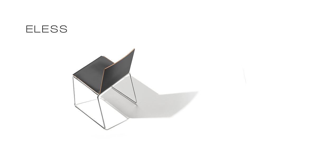 Eless skid-base chair | Design: Dimitri Riffel